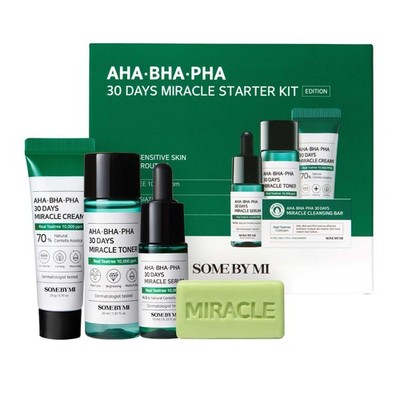 SOME BY MI AHA BHA PHA 30Days Starter Kit - 4 Piece Set, Miracle with Bar 