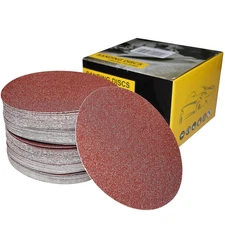 100 PCS 6" PSA Sanding Discs -20 Each of 60, 80, 120, 180, 240, Grit- 6 Inch Sel