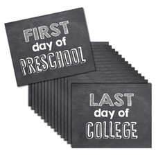 Grade Signs for Pictures of First Day  Last Day of School Props, 8 inches x ...