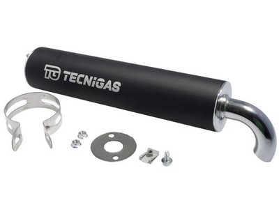 Endschalldämpfer TECNIGAS NEXT-R schwarz Aluminium Ersatz Auspuff