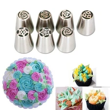 Decorating Nozzles Russian Tool  Tips Baking Piping Cake Sugarcraft Icing Pastry
