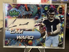 Cam Ward AUTO AUTOGRAPH Galactic Splat 1/1 2025 Wild Card Splat?ROOKIE TITANS. rookie card picture