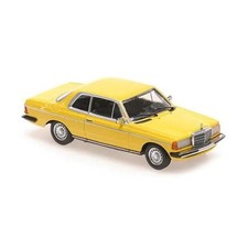 Maxichamps Mercedes-Benz W123 Coupe 1976 Yellow Classic European Model 1/43