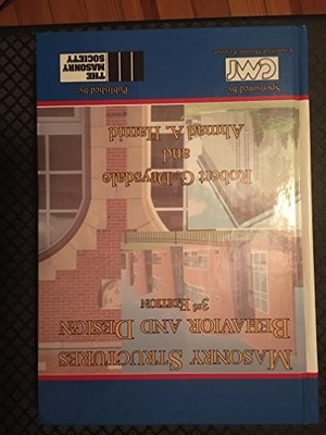 MASONRY STRUCTURES:BEHAVIOR+DE By Robert G. Drysdale *Excellent Condition*
