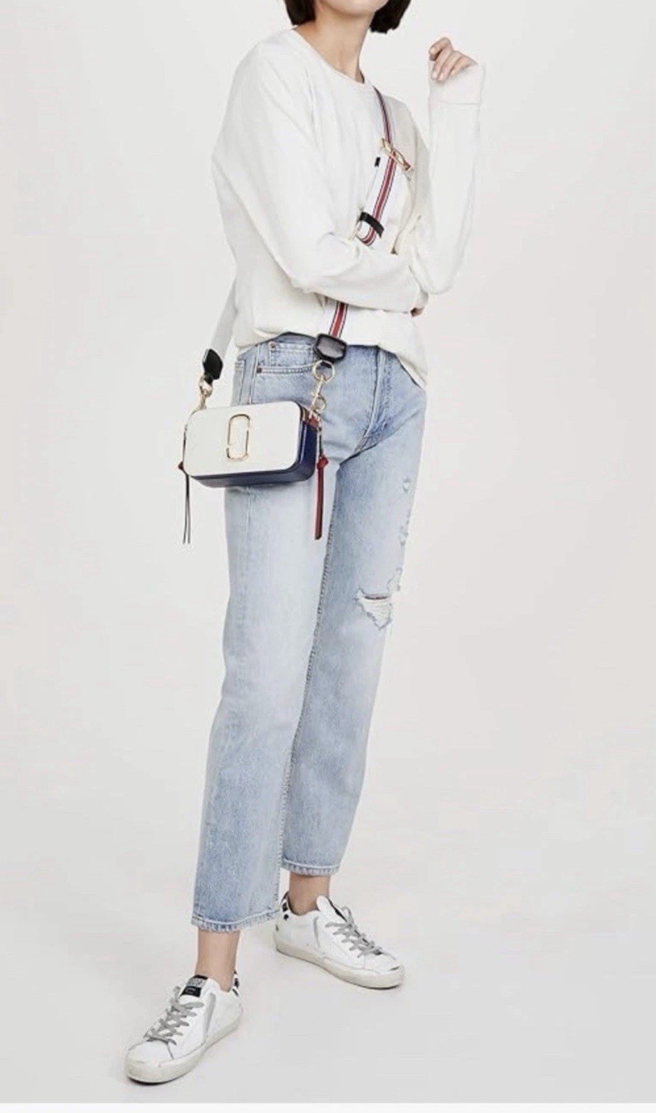Marc Jacobs Women's Snapshot Crossbody Bag, Coconut Multi, One Size M0012007