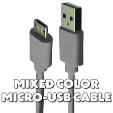 Universal Micro-USB to USB Charge Cable Mixed Color/Length and Style