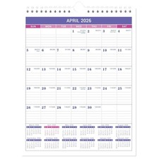 2026 Wall Calendar - 8.5" x 11", Ruled Blocks for Effortless Organization