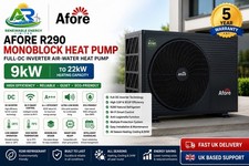 Afore R290 9kW Monoblock Air Source Heat Pump A+++ WiFi R290 Refrigerant