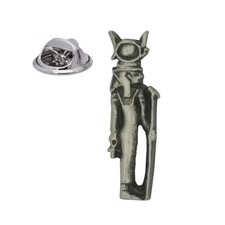 English Handmade Pewter Egyptian God Hathor Lapel Pin Badge 11 x 25 mm