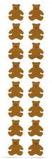 Sheet Vintage 1979 Original TEDDY BEARS Stickers Mrs. Grossman's Stickers
