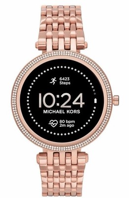 Michael Kors Gen 5E Darci Pave Stainless Steel 2-Tone Smart Watch DW11M2 Sealed!