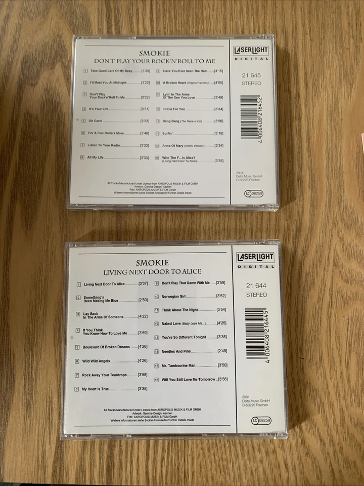 Smokie 2 CDs Don’t Play Your Rock n Roll To Me/Living Next Door To Alice - Image 4 of 4