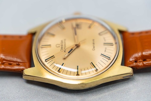 *Exc+5* Vintage OMEGA Geneve Cal.565 Automatico Oro Uomo 34mm *Corona non originale* - Foto 4 di 20