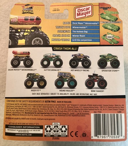Hot Wheels Monster Trucks Oscar Mayer Wienermobile (GJD82-0910) - Picture 2 of 15