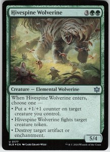Hivespine Wolverine - Bloomburrow - Foil Uncommon