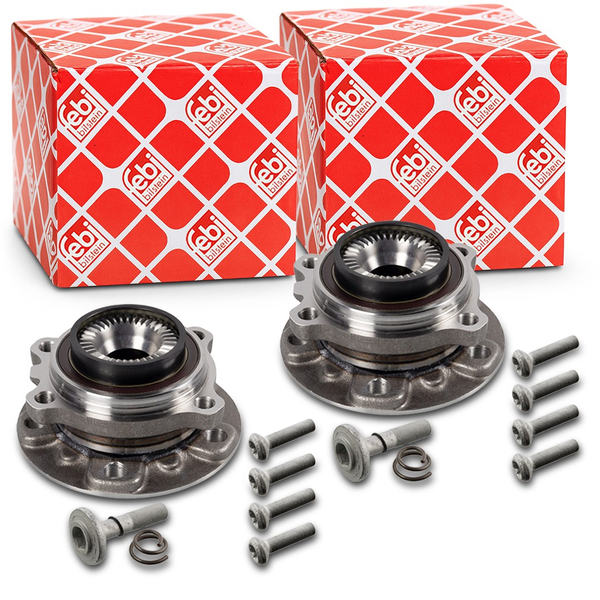 2X Febi Bilstein Radlagersatz Vorne Bmw 5 F10 F11 F07 6 F12 F13 7 X3 F25 X4 F26-image