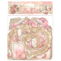 Stamperia Stanzmotive Shabby Rose 10X10 Cm Scrapbooking Basteln Karten Deko
