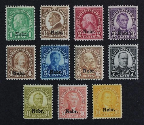 CKStamps: US Stamps Collection Scott#669-679 Mint H OG #673 Tiny Thin