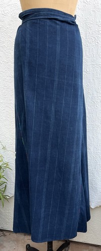 Vintage Guatemalan Indigo Skirt fabric yardage textile shaped panels 42x55x22.5” - Picture 9 of 17