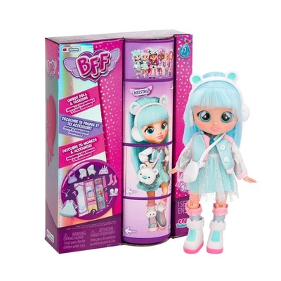 IMC TOYS BFF by Bebés Llorones Kristal – Modepuppe mit 9 Accessoires - Neu