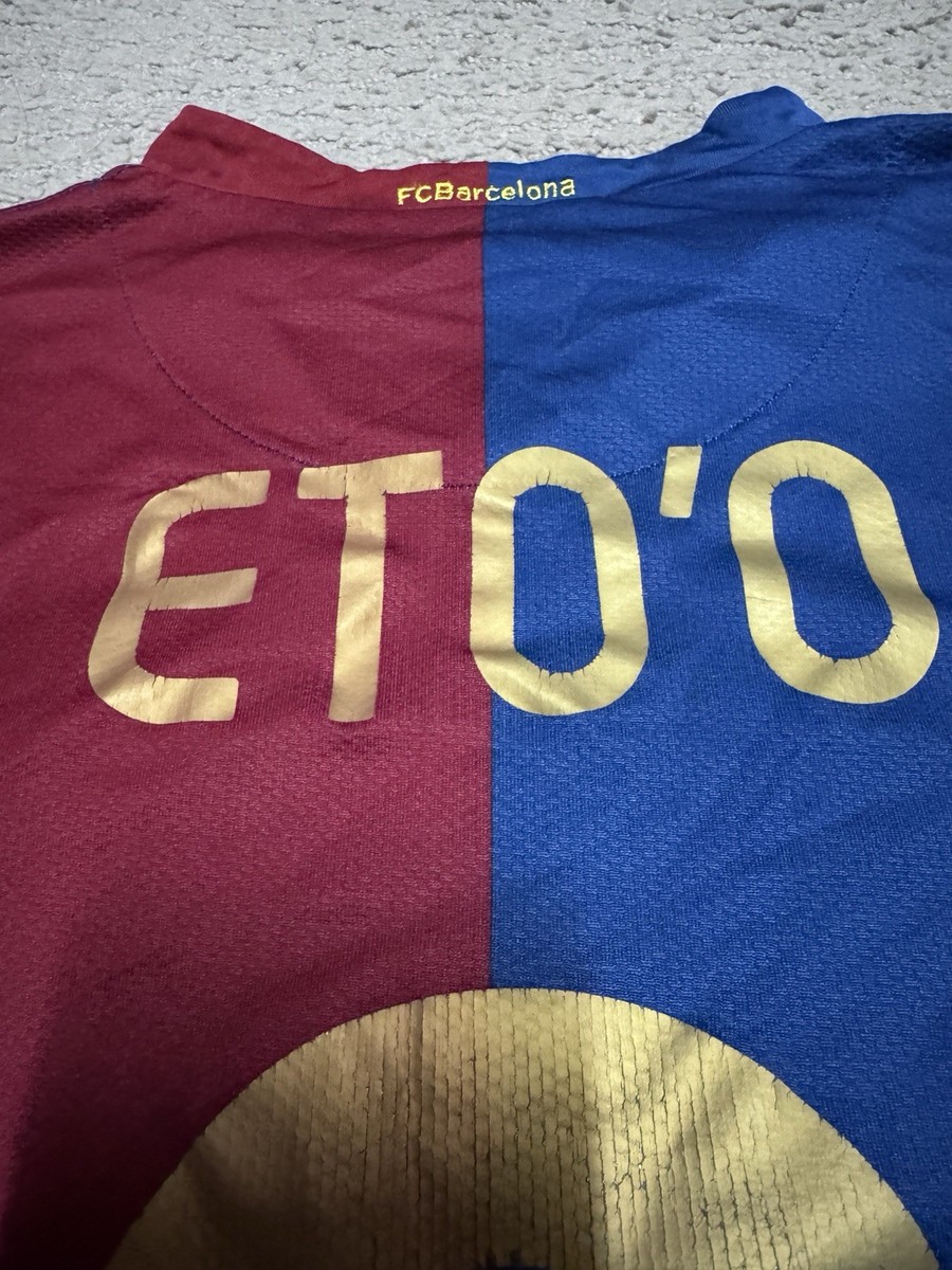 Nike FC Barcelona 2006-07 Home Jersey Long Sleeve - #9 Eto'o | eBay