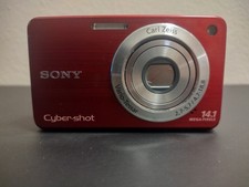 Sony Cyber-shot DSC-W560 14.1MP Digital Camera Red Read Description Parts Repair