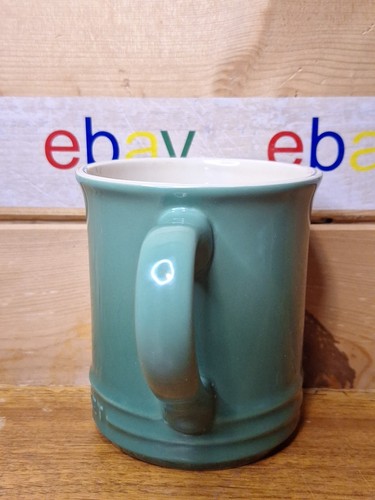 (RARE) Le Creuset Bamboo Coffee Tea Mug 14 oz /400 mL Stoneware Vancouver NIB - Picture 2 of 14