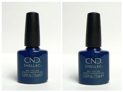 2 PACK CND Shellac Gel Polish Blue Moon 0.25oz