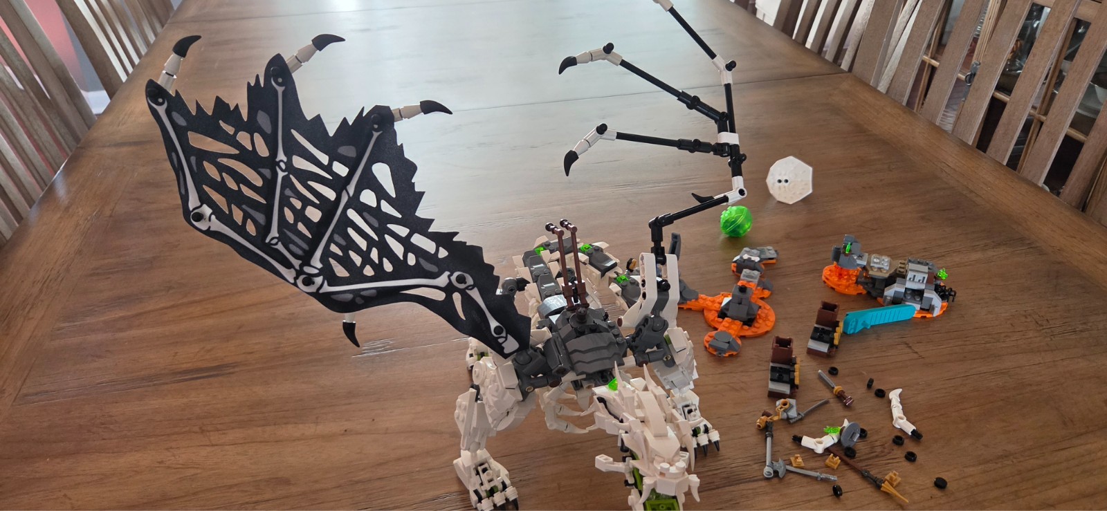 LEGO 71721 Skull Sorcerer’s Dragon Ninjago Incomplete