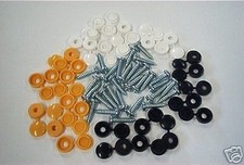 Number plate screw covers/caps 30 pieces &&&