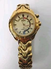 Vintage Seiko Kinetic 5M42-0B09 Sports 100 Men's Display Back Two Tone Watch