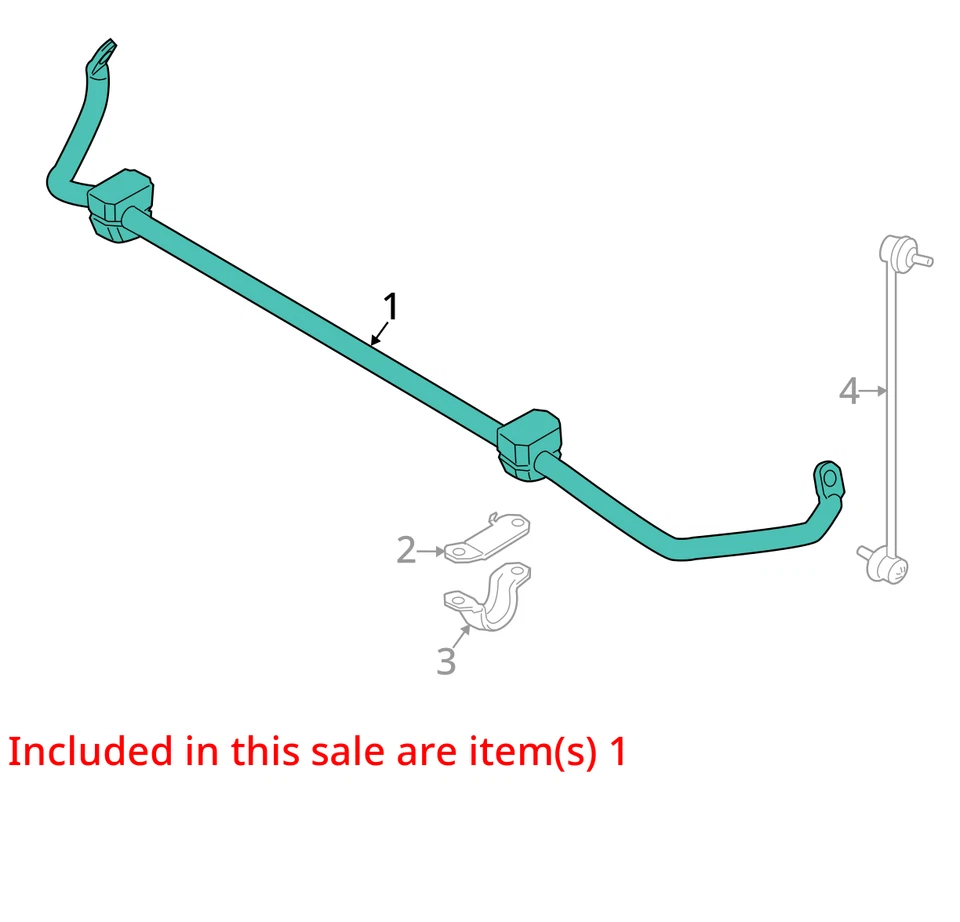 BMW 535i 2011 tracción trasera barra estabilizadora delantera fabricante de equipos originales 152 k millas - LKQ384295133 Foto 4 de 4