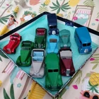 Vintage Dinky toys (10) , excellent restorations & code 3 Morris vans