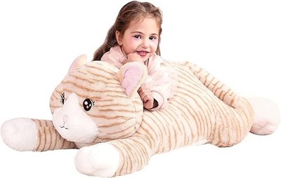 IKASA Large Cat Stuffed Animal Plush Toy,Giant Kitten Cute Jumbo Soft Toys,Huge