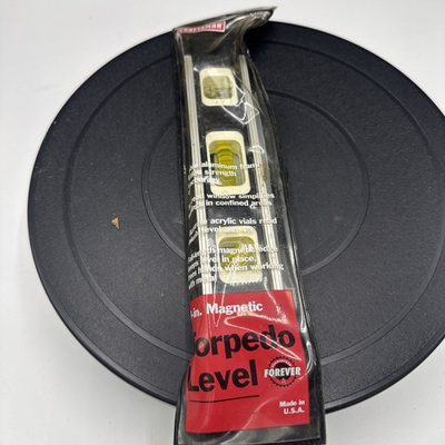 #ad #ad Sears Craftsman Torpedo Level 9” Magnetic 39829 USA With Vinyl Storage Pouch $18.00