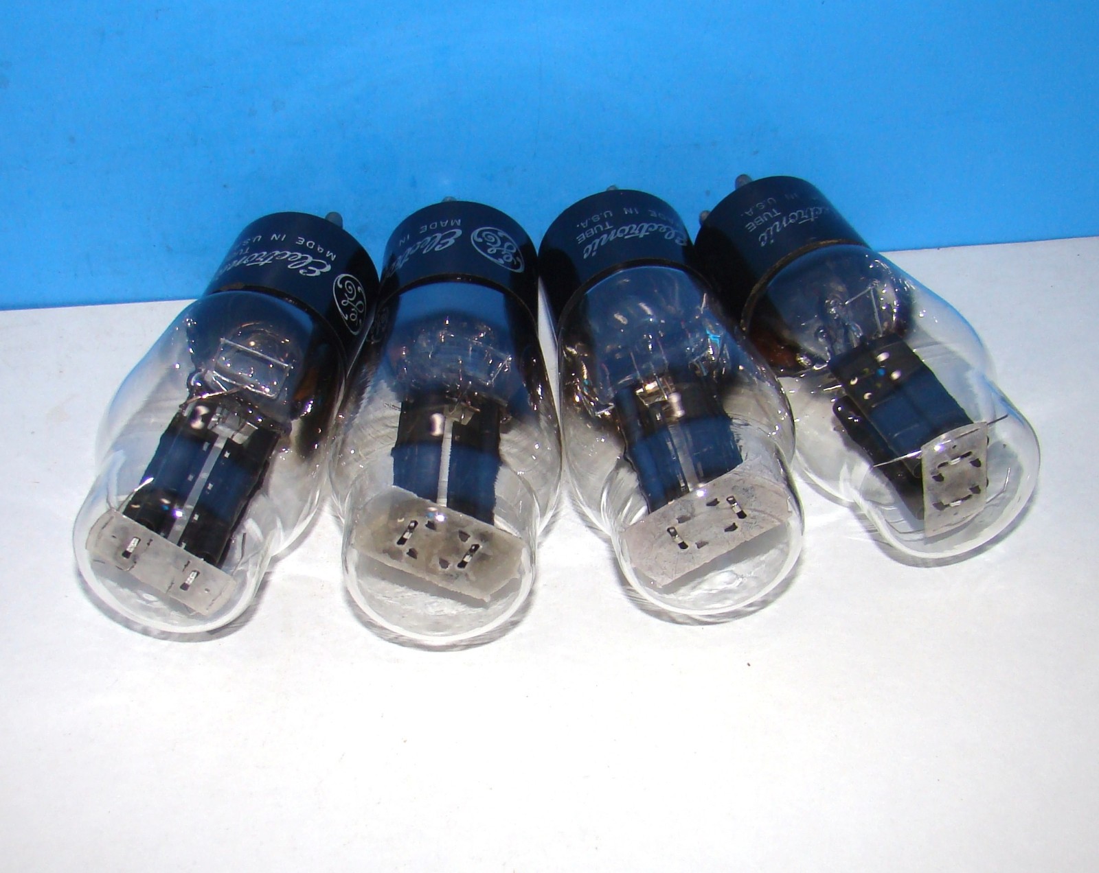 No type 80 GE electron radio audio vacuum 4 tubes valves tested ST 280 380 80