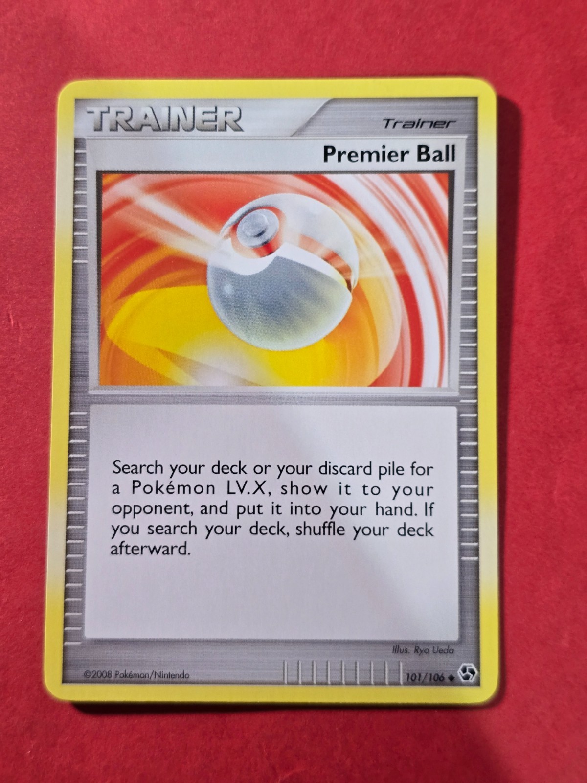 2008 Pokemon Diamond and Pearl Great Encounters #101 Premier Ball, UC, NF/H, cd2
