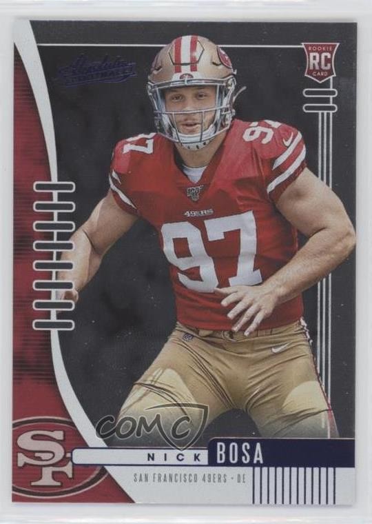 2019 Panini Absolute Rookie Blue Nick Bosa #131 Rookie RC 0ad