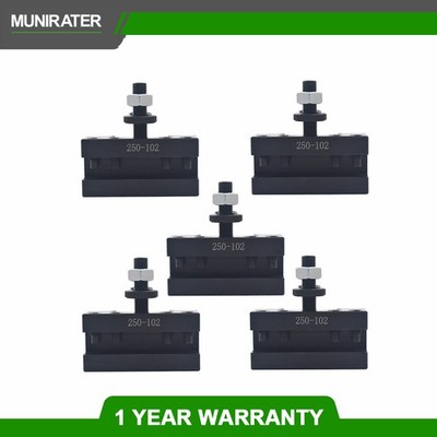 5× AXA 2# 250-102 Quick Change Tool Post Boring Turning Holder For Lathe 6-12''