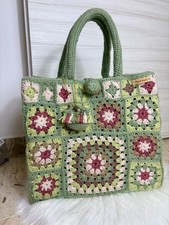 Borsa ad uncinetto, handmade, realizzata totalmente a mano, in lana