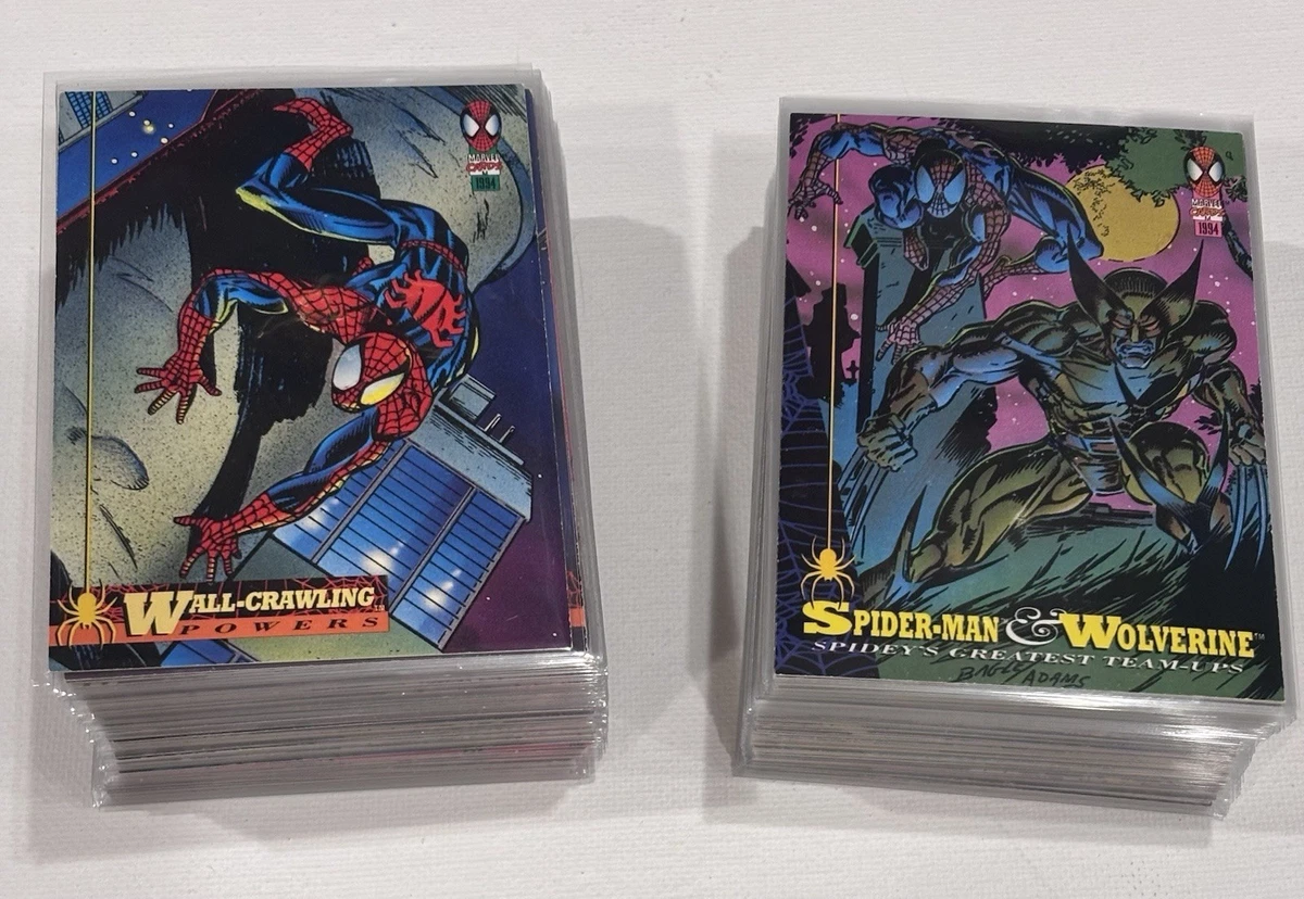 1995Fleerウルトラスパイダーマンマイルストーンコズミックスパイダーマン Fleer Ultra Spiderman In Complete Spider-Man Trading Card Sets for