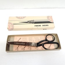 Vintage Wiss Model C Pinking Shears Scissors 9" Original box-Made in USA