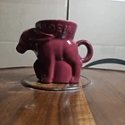Vintage 1984 Frankoma DEM Political Democrat Donkey Coffee Cup Mug Planter 4”