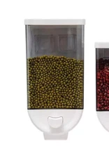 Rice Grain Cereal Dispenser 1500ml Wall Mounted Dry Food Storage Container