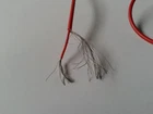 RARE RED NF CABLE D=2mm 1 Core + Shielded for MICROPHONE etc 15m