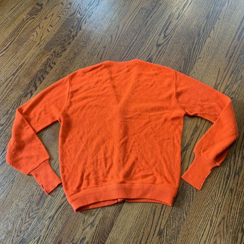 Vintage 60s 70s Clemson Tigers College Sweater Sz XL Cardigan Grandpa EUC - Picture 9 of 10