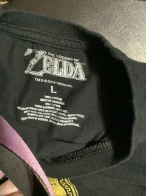 Legend Of Zelda NES Men&rsquo;s T-Shirt Size Large Black Graphic Tee Retro