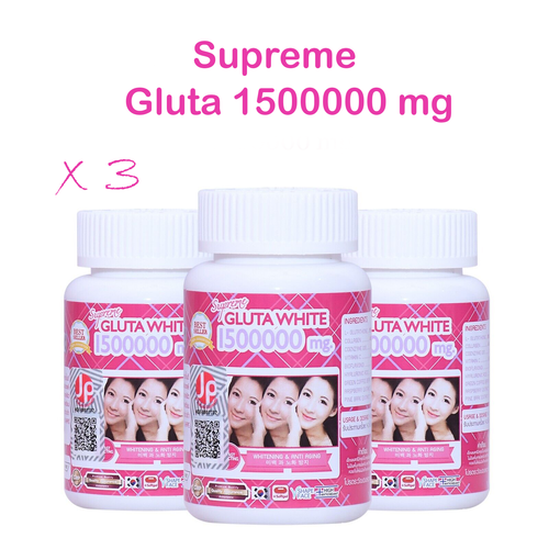Complément Alimentaire Suprême Gluta White - Glutathion Et Collagène, Blancheur Et Anti-Âge | Boîte Neuve