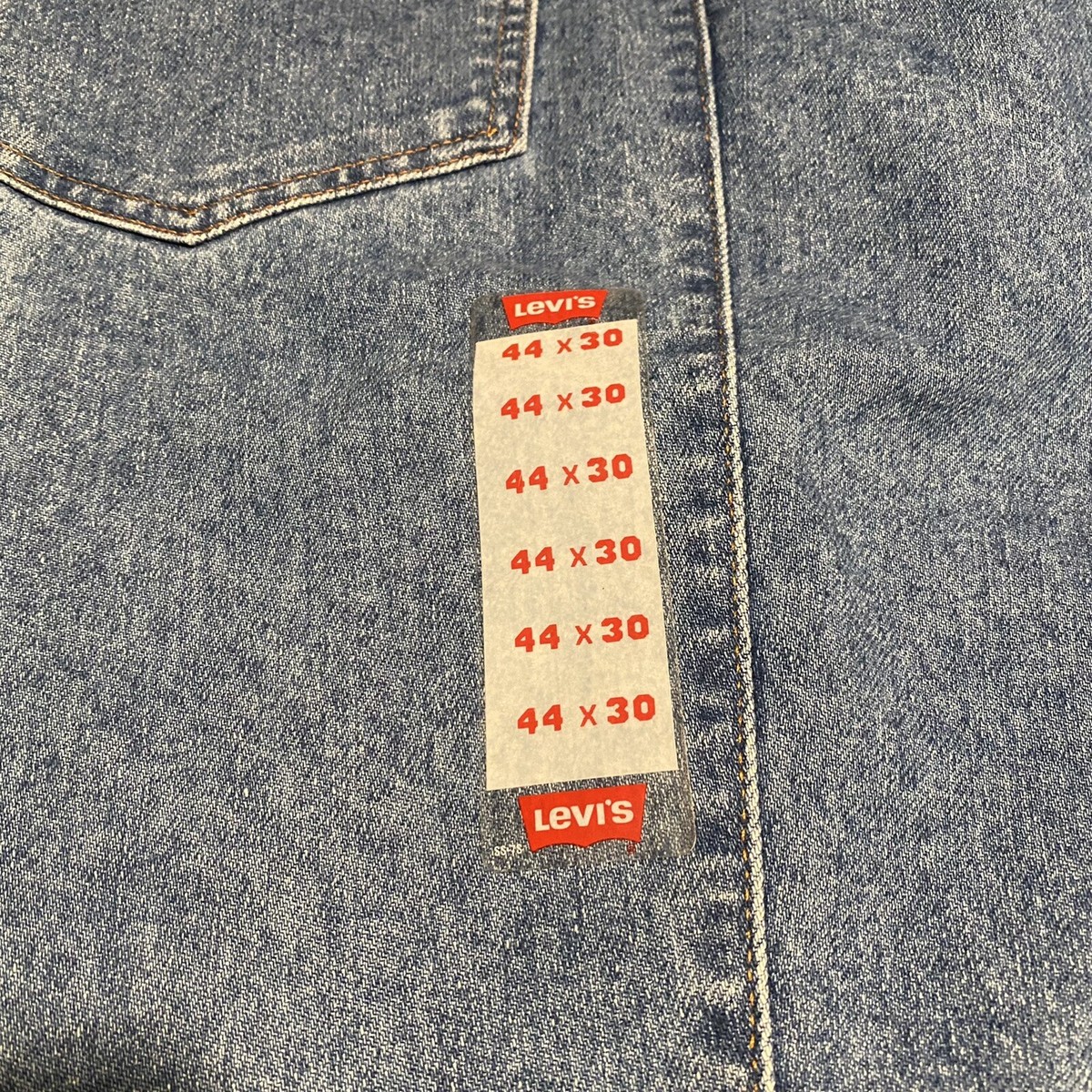 Rare Vintage Levi's Jeans 540 Leather Patch Orange Tag Size 44 X