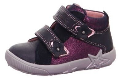 Superfit Starlight Mädchen Schuhe Sneaker Lauflernschuhe 3-00437 (Blau/Lila 80)